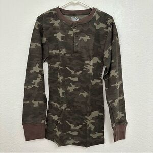 NWOT Joe Boxer Men’s Camouflage Thermal Henley
